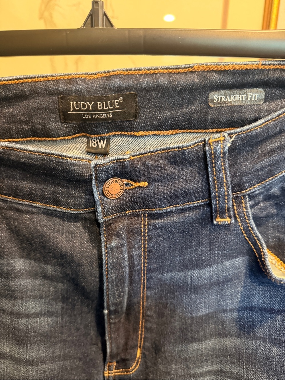 Judy Blue Men’s Straight Fit Indigo Blue Jeans